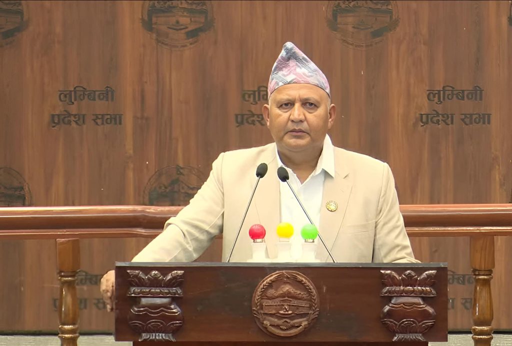 लुम्बिनीका मुख्यमन्त्रीले पाए विश्वासको मत