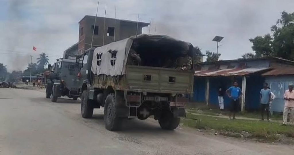 सुनसरीको कप्तानगञ्जमा सेना परिचालन